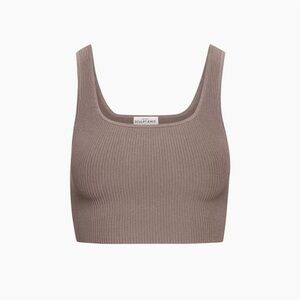like new Babaton sculpt knit crop squareneck tank s